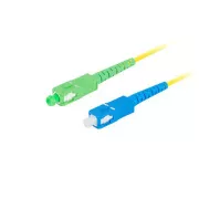 LANBERG optikai patch kábel SM SC/APC-SC/UPC simplex 2m LSZH G657A1 átmérő 3mm, sárga színű