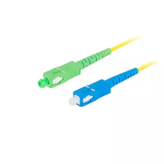 LANBERG optikai patch kábel SM SC/APC-SC/UPC simplex 2m LSZH G657A1 átmérő 3mm, sárga színű