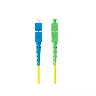LANBERG optikai patch kábel SM SC/APC-SC/UPC simplex 5m LSZH G657A1 átmérő 3mm, sárga színű