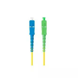 LANBERG optikai patch kábel SM SC/APC-SC/UPC simplex 5m LSZH G657A1 átmérő 3mm, sárga színű
