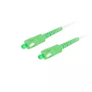 LANBERG optikai patch kábel SM SC/APC-SC/APC simplex 2,5m LSZH G657A2 átmérő 3mm, fehér színű
