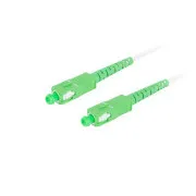 LANBERG optikai patch kábel SM SC/APC-SC-SC/APC simplex 25m LSZH G657A2 átmérő 3mm, fehér színű