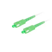 LANBERG optikai patch kábel SM SC/APC-SC/APC simplex 30m LSZH G657A2 átmérő 3mm, fehér színű