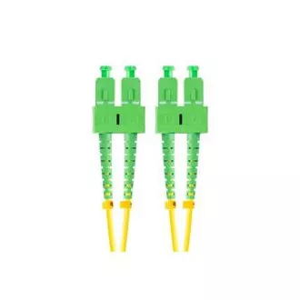 LANBERG optikai patch kábel SM SC/APC-SC-SC/APC duplex 2m LSZH G657A1 3mm átmérőjű, sárga színben LANBERG optikai patch kábel SM SC/APC-SC-SC/APC duplex 2m LSZH G657A1 3mm átmérőjű, sárga színben