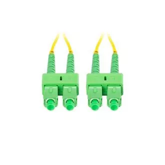 LANBERG optikai patch kábel SM SC/APC-SC-SC/APC duplex 2m LSZH G657A1 3mm átmérőjű, sárga színben LANBERG optikai patch kábel SM SC/APC-SC-SC/APC duplex 2m LSZH G657A1 3mm átmérőjű, sárga színben