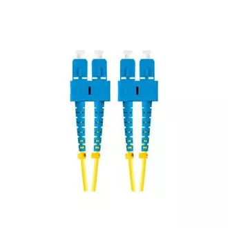 LANBERG optikai patch kábel SM SC/UPC-SC/UPC duplex 2m LSZH G657A1 átmérő 3mm, sárga színű LANBERG optikai patch kábel SM SC/UPC-SC/UPC duplex 2m LSZH G657A1 átmérő 3mm, sárga színű