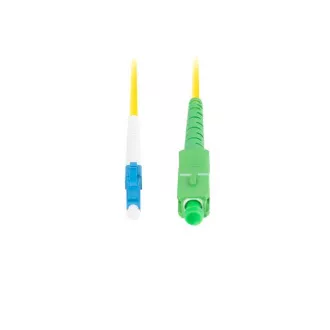 LANBERG optikai patch kábel SM LC/UPC-SC/APC simplex 5m LSZH G657A1 átmérő 3mm, sárga színű
