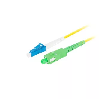 LANBERG optikai patch kábel SM LC/UPC-SC/APC simplex 3m LSZH G657A1 átmérő 3mm, sárga színű LANBERG optikai patch kábel SM LC/UPC-SC/APC simplex 3m LSZH G657A1 átmérő 3mm, sárga színű