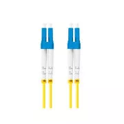 LANBERG optikai patch kábel SM LC/UPC-LC/UPC duplex 3m LSZH G657A1 átmérő 3mm, sárga színű