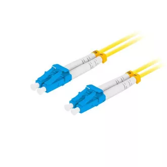 LANBERG optikai patch kábel SM LC/UPC-LC/UPC duplex 3m LSZH G657A1 átmérő 3mm, sárga színű LANBERG optikai patch kábel SM LC/UPC-LC/UPC duplex 3m LSZH G657A1 átmérő 3mm, sárga színű