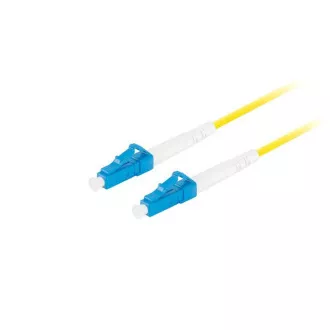 LANBERG optikai patch kábel SM LC/UPC-LC/UPC simplex 10m LSZH G657A1 átmérő 3mm, sárga színű