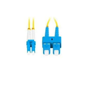 LANBERG optikai patch kábel SM SC/UPC-LC/UPC duplex 2m LSZH G657A1 átmérő 3mm, sárga színű
