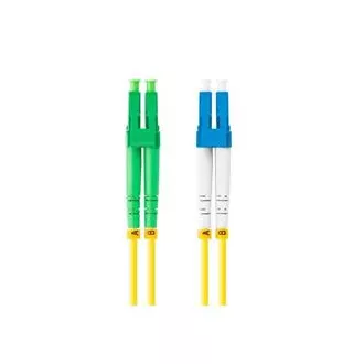 LANBERG optikai patch kábel SM LC/APC-LC/UPC duplex 2m LSZH G657A1 átmérő 3mm, sárga színű LANBERG optikai patch kábel SM LC/APC-LC/UPC duplex 2m LSZH G657A1 átmérő 3mm, sárga színű