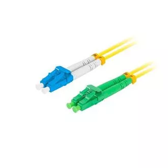 LANBERG optikai patch kábel SM LC/APC-LC/UPC duplex 2m LSZH G657A1 átmérő 3mm, sárga színű LANBERG optikai patch kábel SM LC/APC-LC/UPC duplex 2m LSZH G657A1 átmérő 3mm, sárga színű