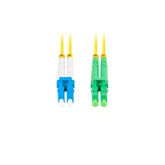 LANBERG optikai patch kábel SM LC/APC-LC/UPC duplex 2m LSZH G657A1 átmérő 3mm, sárga színű LANBERG optikai patch kábel SM LC/APC-LC/UPC duplex 2m LSZH G657A1 átmérő 3mm, sárga színű