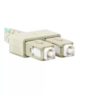 LANBERG optikai patch kábel MM SC/UPC-SC/UPC duplex 3m LSZH OM3 50/125 átmérő 3mm, színe ciánkék LANBERG optikai patch kábel MM SC/UPC-SC/UPC duplex 3m LSZH OM3 50/125 átmérő 3mm, színe ciánkék