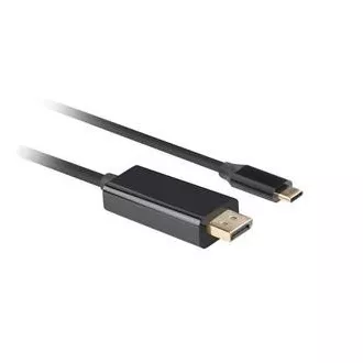 Lanberg USB-C(M)->DisplayPort(M) kábel 3m 4K 60Hz fekete