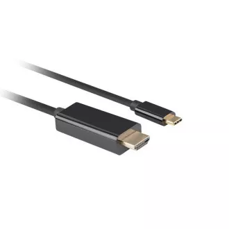 Lanberg USB-C(M)->HDMI(M) kábel 1m 4K 60Hz fekete