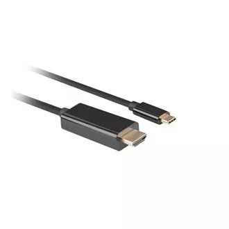 Lanberg USB-C(M)->HDMI(M) kábel 1m 4K 60Hz fekete