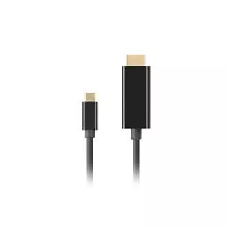 Lanberg USB-C(M)->HDMI(M) kábel 1,8m 4K 60Hz fekete