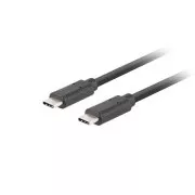 Lanberg USB-C M/M 3.1 GEN 2 kábel 0.5m 10GB/S PD100W fekete