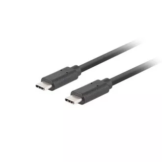 Lanberg USB-C M/M 3.1 GEN 2 kábel 1m 10GB/S PD100W fekete