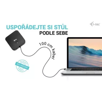 I-tec USB-C HDMI   Dual DP dokkolóállomás Power Delivery 100 W   i-tec univerzális töltő 112 W