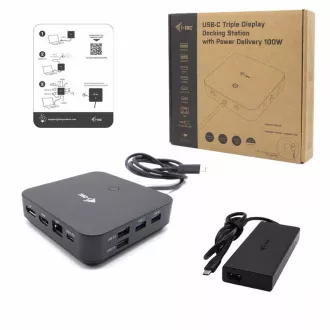 I-tec USB-C HDMI   Dual DP dokkolóállomás Power Delivery 100 W   i-tec univerzális töltő 112 W