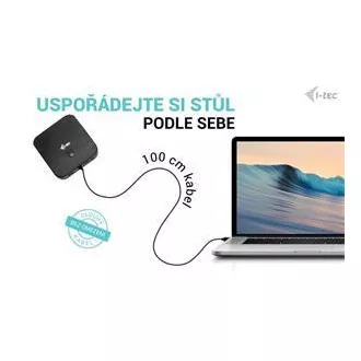 I-tec USB-C HDMI   Dual DP dokkolóállomás Power Delivery 100 W   i-tec univerzális töltő 112 W