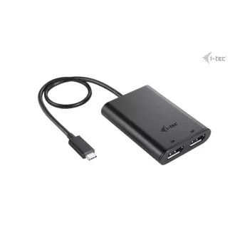 I-tec USB-C Dual 4K/60Hz (egyszeres 8K/30Hz) DP videó adapter