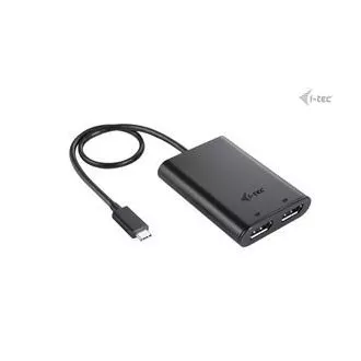 I-tec USB-C Dual 4K/60Hz (egyszeres 8K/30Hz) DP videó adapter