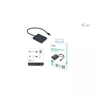 I-tec USB-C Dual 4K/60Hz (egyszeres 8K/30Hz) DP videó adapter