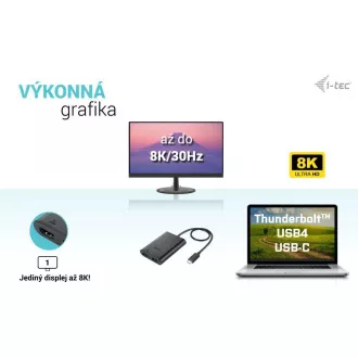 I-tec USB-C Dual 4K/60Hz (egyetlen 8K/30Hz) HDMI videó adapter I-tec USB-C Dual 4K/60Hz (egyetlen 8K/30Hz) HDMI videó adapter