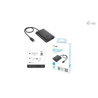 I-tec USB-C Dual 4K/60Hz (egyetlen 8K/30Hz) HDMI videó adapter I-tec USB-C Dual 4K/60Hz (egyetlen 8K/30Hz) HDMI videó adapter