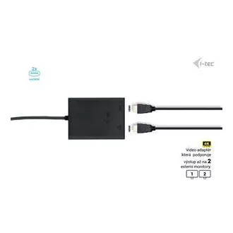 I-tec USB-C Dual 4K/60Hz (egyetlen 8K/30Hz) HDMI videó adapter I-tec USB-C Dual 4K/60Hz (egyetlen 8K/30Hz) HDMI videó adapter