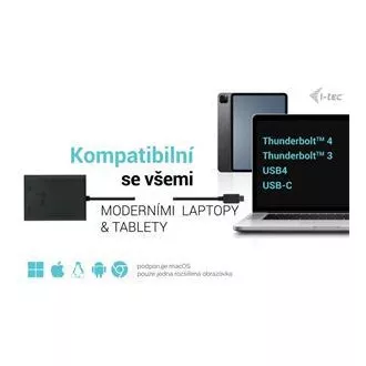 I-tec USB-C Dual 4K/60Hz (egyetlen 8K/30Hz) HDMI videó adapter I-tec USB-C Dual 4K/60Hz (egyetlen 8K/30Hz) HDMI videó adapter