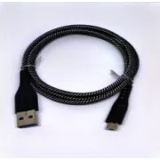 Crono kábel USB 2.0/ USB A hím - microUSB hím, 1.0m, fekete prémium