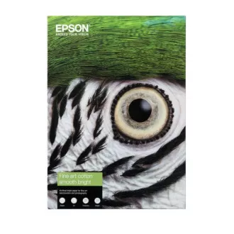 EPSON papír A4 - 300g/m2 - 25 ív - Fine Art Cotton Smooth Bright EPSON papír A4 - 300g/m2 - 25 ív - Fine Art Cotton Smooth Bright