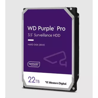 WD PURPLE PRO WD221PURP 22TB SATA/600 512MB gyorsítótár, 265 MB/s, CMR