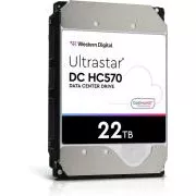 WD Ultrastar® HDD 22TB (WUH722222ALE6L4) DC HC570 3,5 hüvelyk 26,1MM 512MB 7200RPM SATA ULTRA 512E SE NP3
