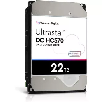 WD Ultrastar® HDD 22TB (WUH722222ALE6L4) DC HC570 3,5 hüvelyk 26,1MM 512MB 7200RPM SATA ULTRA 512E SE NP3