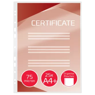 GBC lamináló zsebek A4 75 mic, fényes (25) GBC lamináló zsebek A4 75 mic, fényes (25)