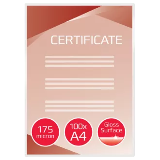 GBC lamináló zsebek A4 2x175Mic 100db