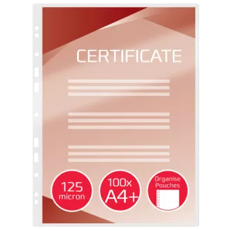 GBC lamináló zsebek A4  125 mic (100)