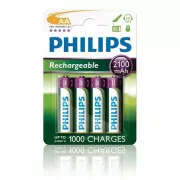 Philips akkumulátorok AA 2100mAh MultiLife, NiMh - 4db
