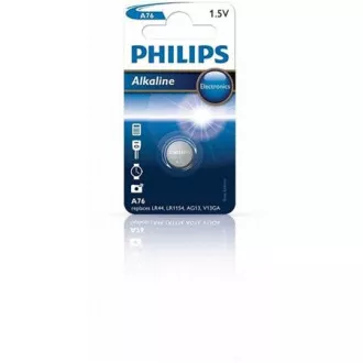 Philips gombelem A76, lúgos - 1db (LR44)