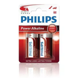 Philips C PowerLife akkumulátor, lúgos - 2db