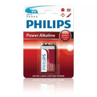 Philips 9V PowerLife elem, lúgos - 1db Philips 9V PowerLife elem, lúgos - 1db