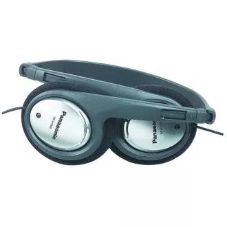Panasonic RP-HT090E-H, vezetékes fejhallgató, fej fölött, 3,5 mm-es jack, 6,3 mm-es jack, 5 méteres kábel, hangerőszabályzó, szürke színű