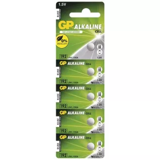 GP LR41 (GP192, 7,9 x 3,6 mm) - 5 db GP LR41 (GP192, 7,9 x 3,6 mm) - 5 db